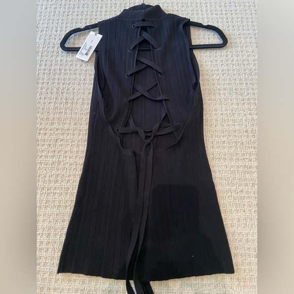 Proenza Schouler black knit sleeveless top, new with tags, size XS - Picture 2 of 4